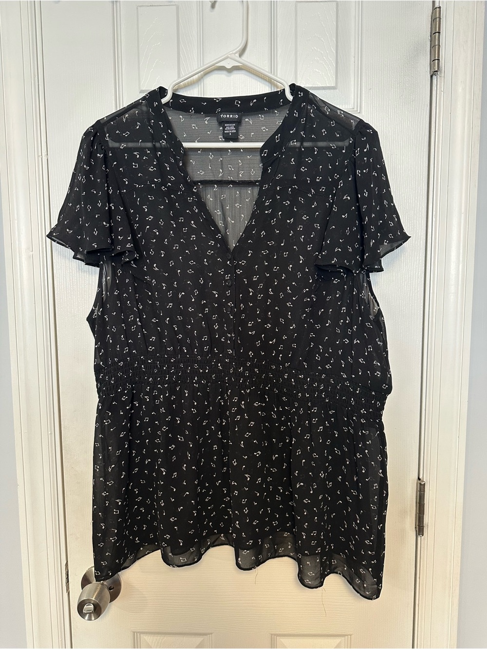 Torrid Music Notes Shirt 3X